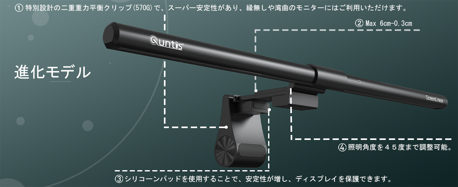 Quntis デスクライト モニターライト