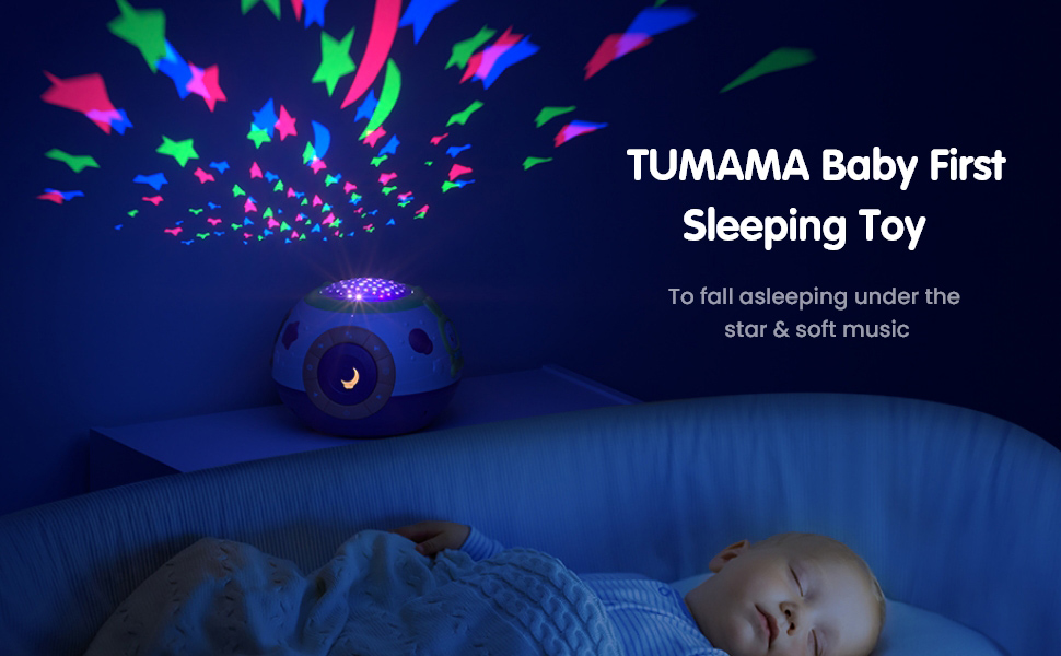TUMAMA Night Light Kids,Baby Lights Projector with Star Sensory Lights