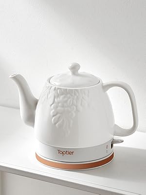 electric ceramic tea kettle teakettle teapot porcelain tea pot top tier