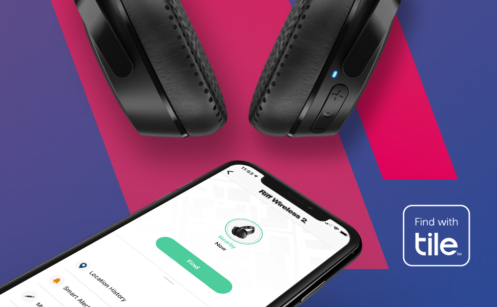 Skullcandy Riff 2 Wireless Headphones, up to 34 hours battery.