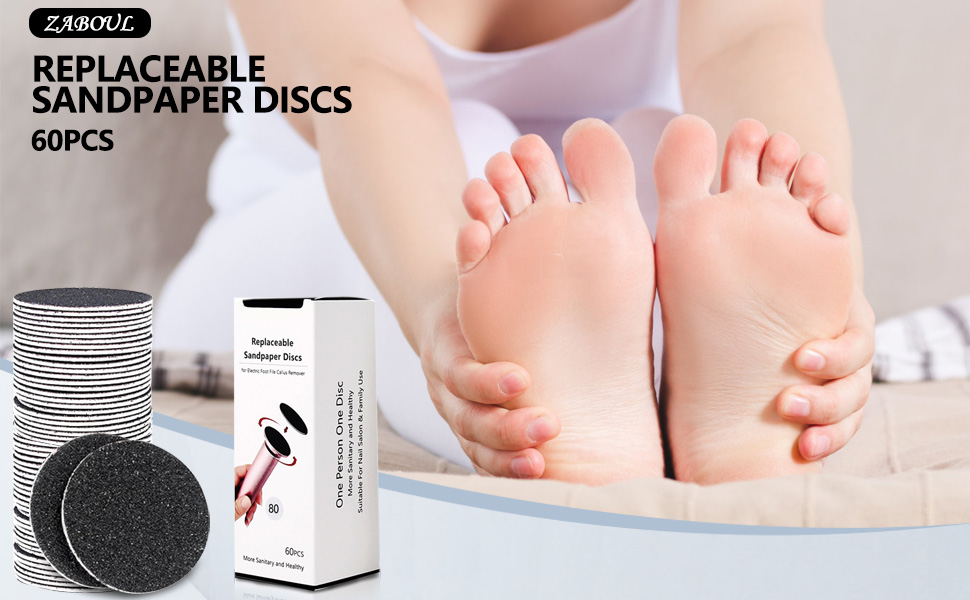 Replaceable Sandpaper Refill Discs