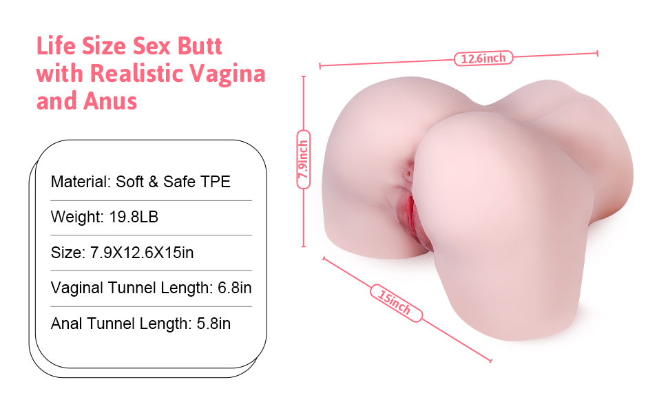 Life Size Sex Doll Butt Male Masturbator Sex Toys for Men Realistic Butt Adult Sex Toys Sex Torso