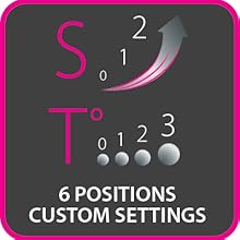 sèche cheveux facile à utiliser avec 6 réglages