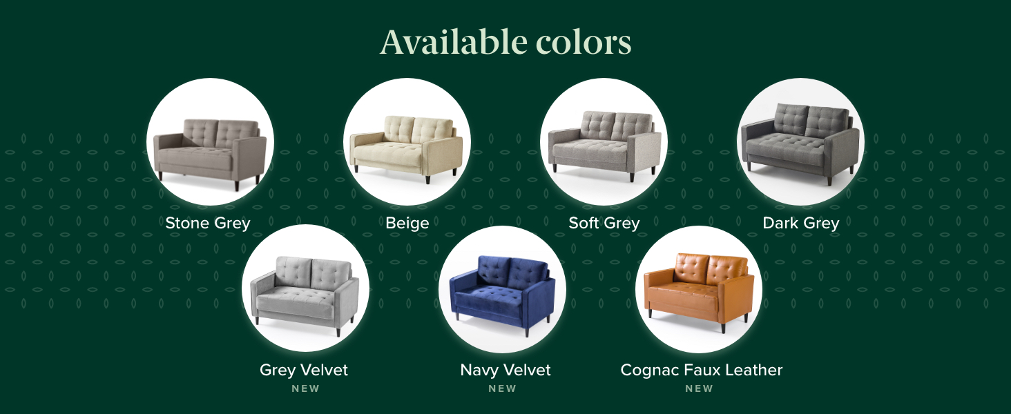 Benton Loveseat Available Colors