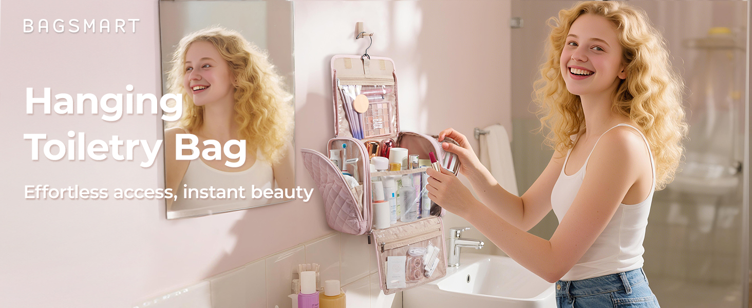 BAGSMART Travel Toiletry Bag