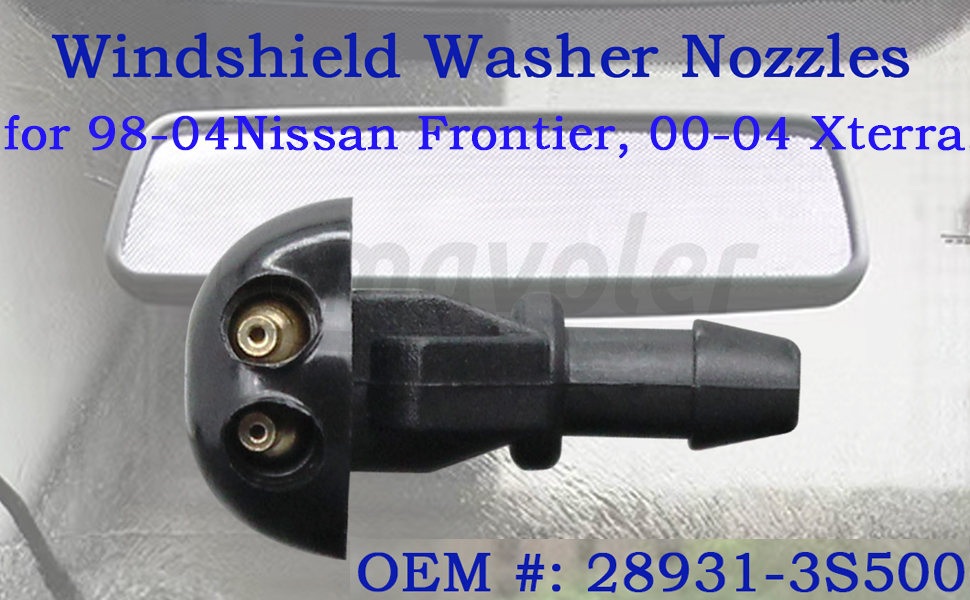 Amavoler Windshield Washer Nozzle Aftermarket Accessory Fit