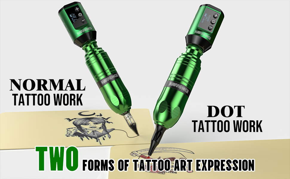 Tattoo Gun Kit, Wormhole Wireless Tattoo Machine Kit Tattoo