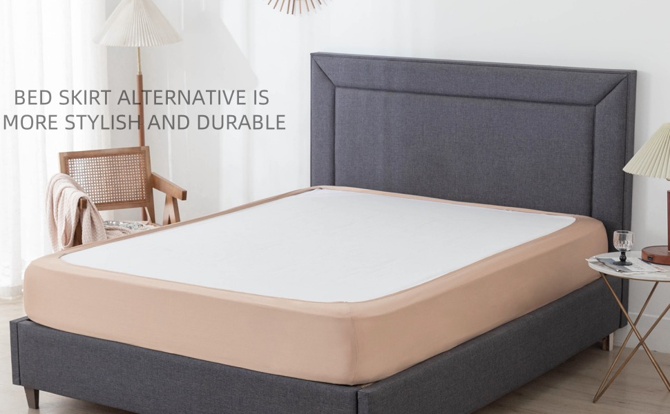 Box Spring Cover King Size Elastic Wrap Around 4 Sides