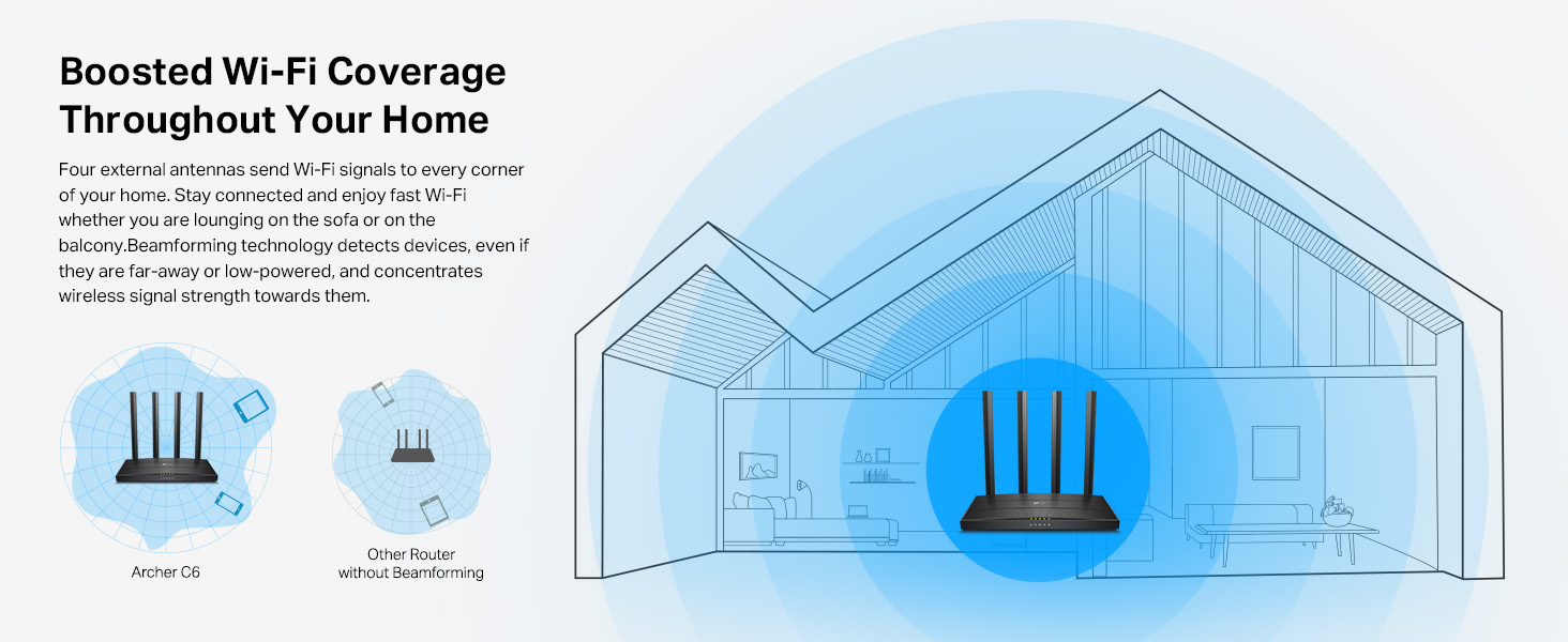 Archer C6 AC1200 Wireless MU-MIMO Gigabit Router