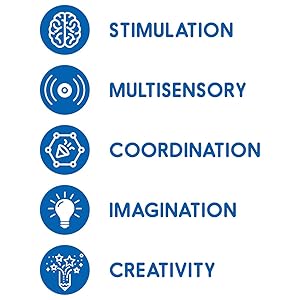 creativity multisensory imagination coordination scrapbook toy vintage travel stamp brain activity