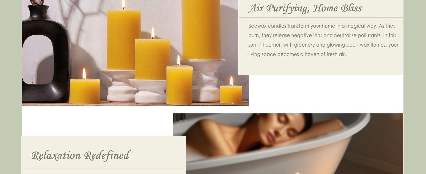 organic bees wax candles