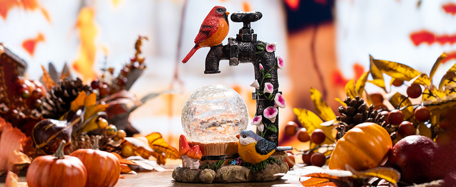 fall bird decor
