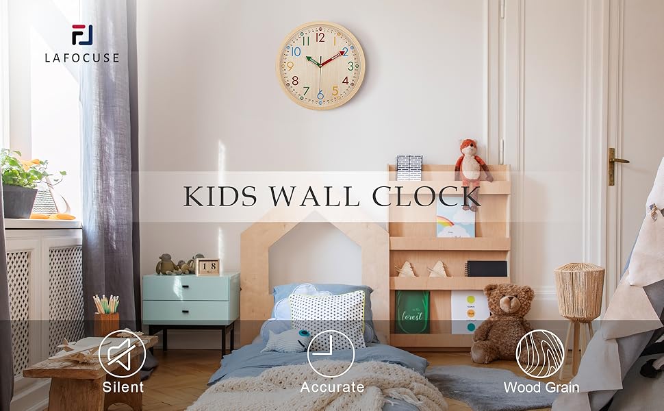 educational wall clock teaching time