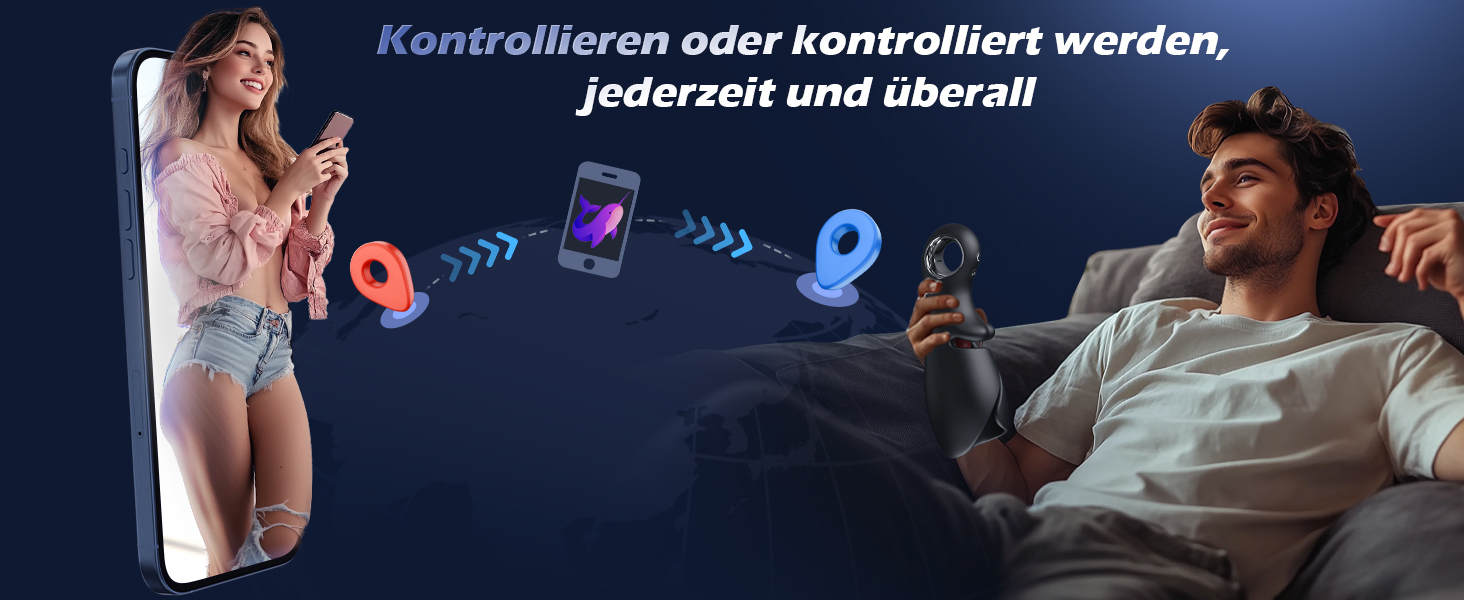 Digitales Schnittstellen-Bedienfeld mit Konnektivitätssymbolen und Statusanzeigen. Dunkelblauer Hintergrund mit angezeigten Symbolen und Bedienelementen für die Funktechnologie.
