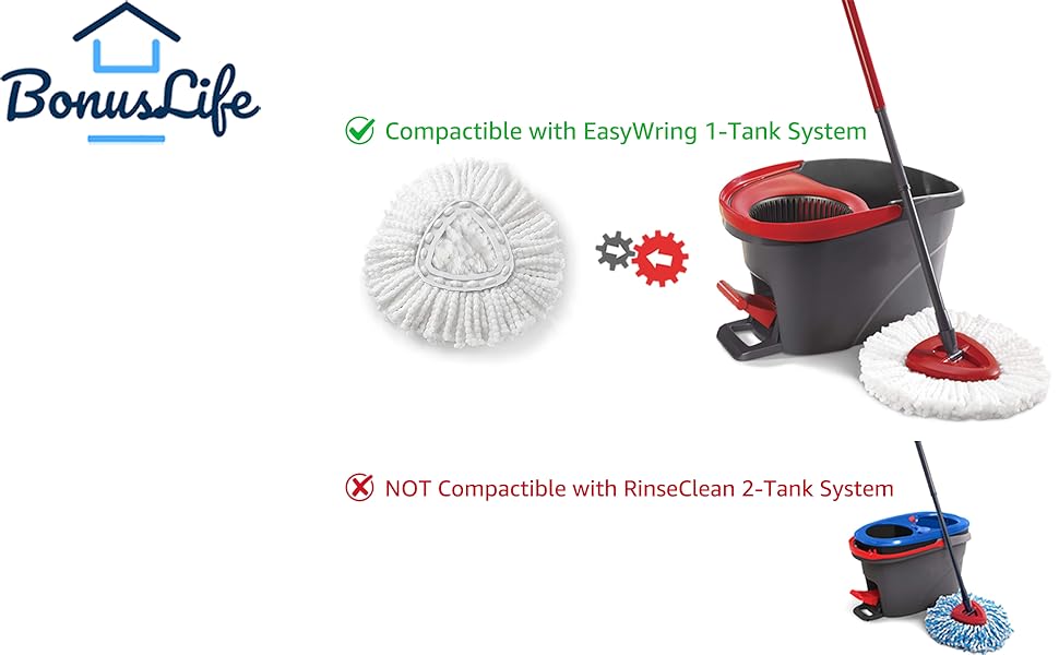 ocedar easywring spin mop deep clean refills replacement mop head