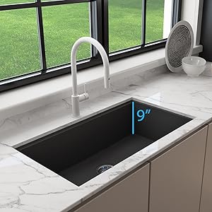 Amazon.com: BOCCHI Baveno Lux Undermount 34 in. Double Bowl