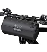 WOTOW Bike Handlebar Bag Waterproof - Bicycle Handlebar Roll Bag with Large Reflective Area, Bike...