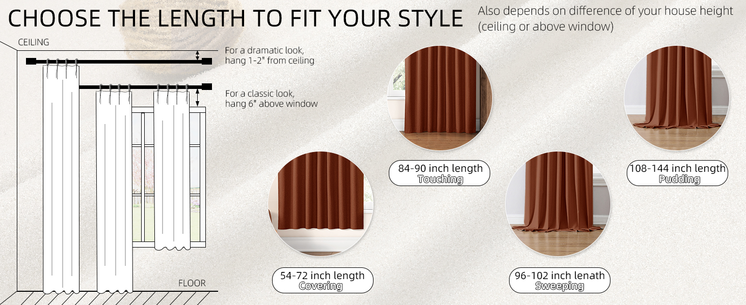 bedroom curtains