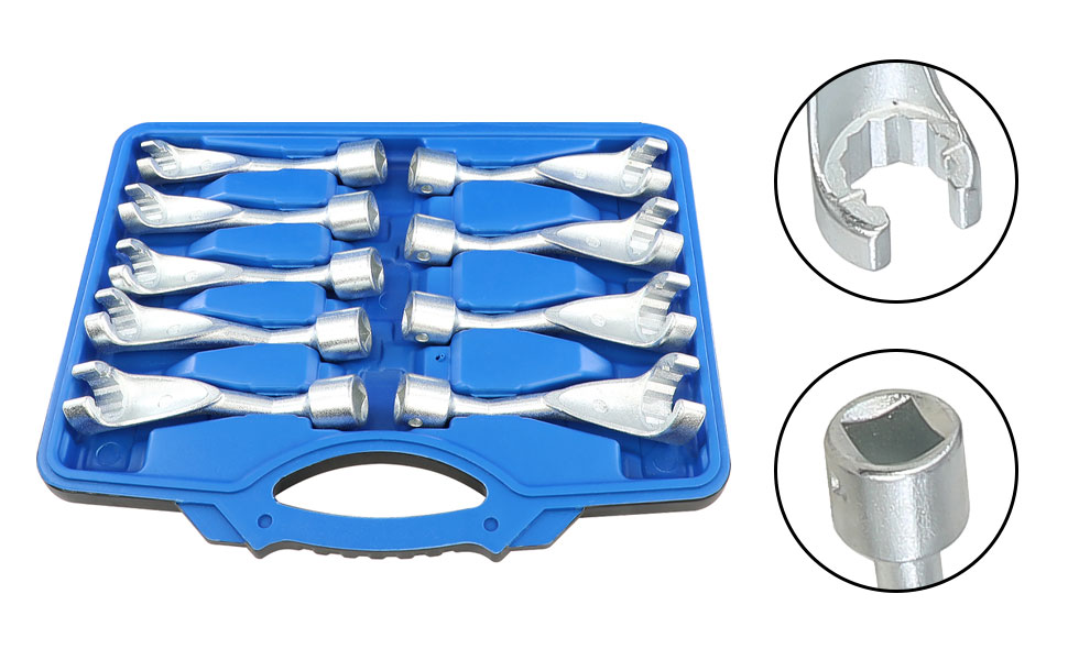 9PC 16mm 1/2 Dr. Fuel Line Dismantling Removal Tool socket set