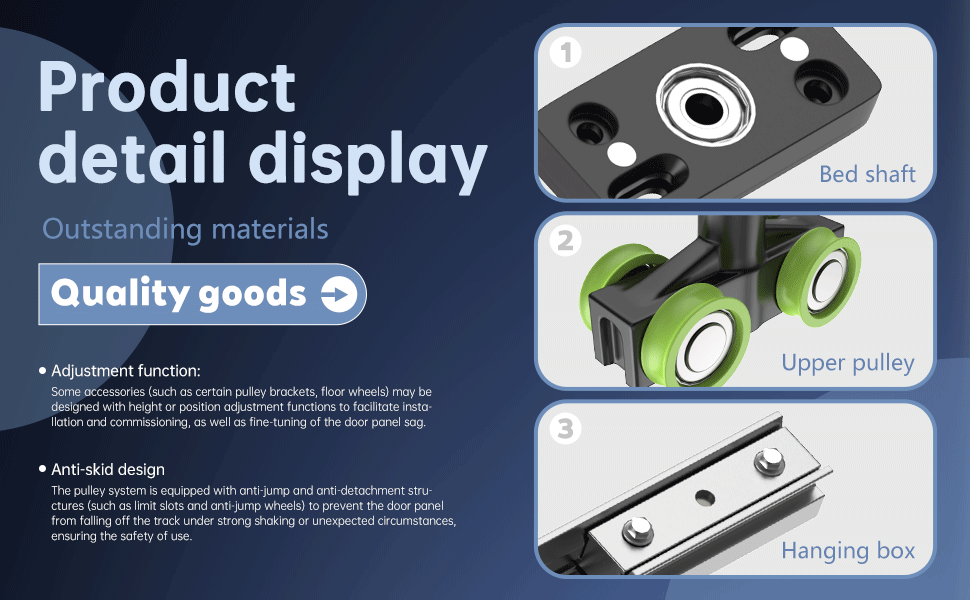 Folding Door Push-Pull Hanging Rails