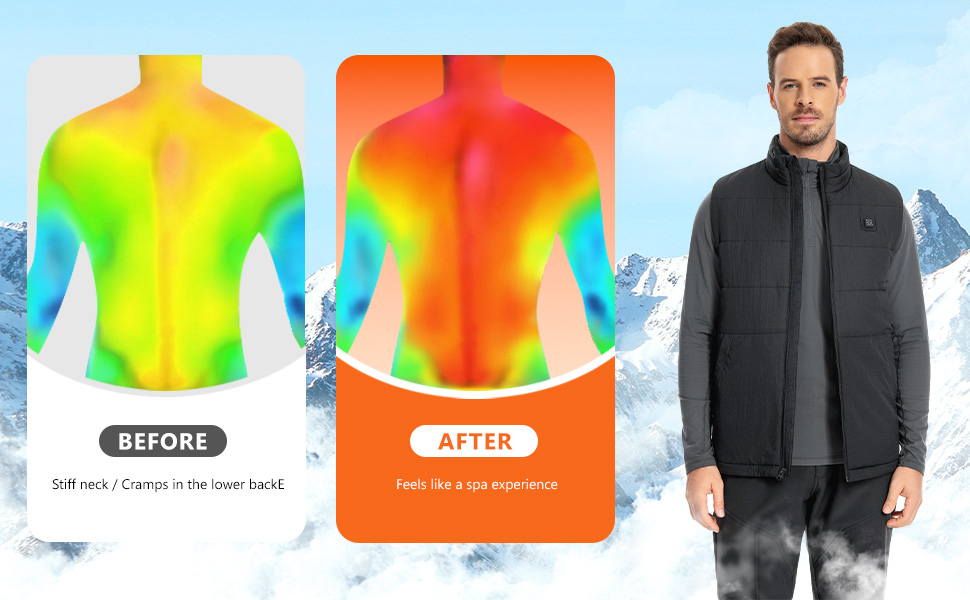 heated vest for winter men outdoor