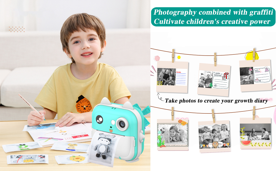 Kids Camera Instant Print       Camera for Kids