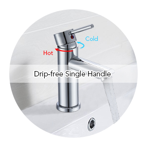 single bathroom sink tap