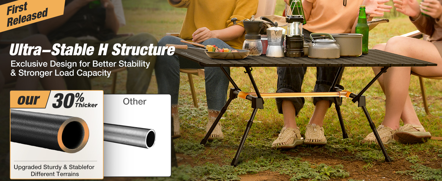 collapsible camping table aluminum camping portable camping table