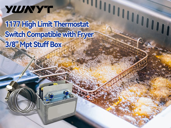 1177 High Limit Fryer Thermostat Switch Compatible with
