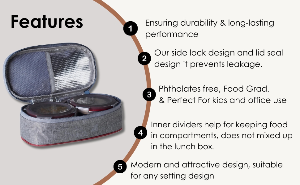 Microwave Safe 304 Stainless steel Food Container  SPN-UOA6AC