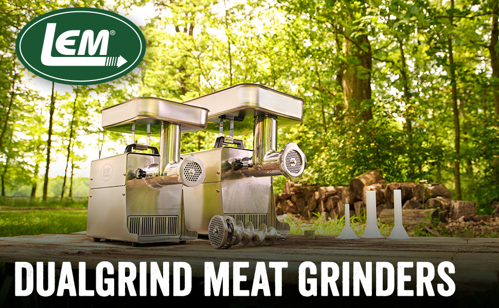 LEM Products Dual Grind 22 Big Bite Meat Grinder 1HP Amazon.ca Home