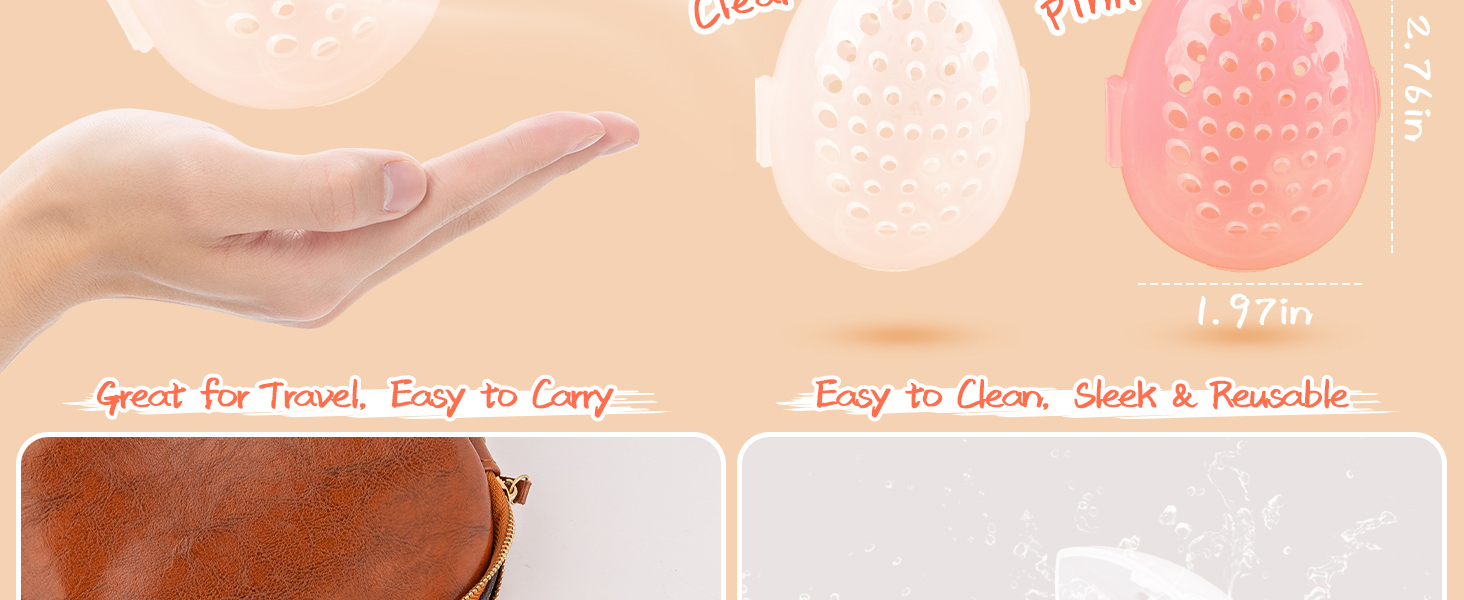 Breathable Makeup Sponge Case Protective Plastic