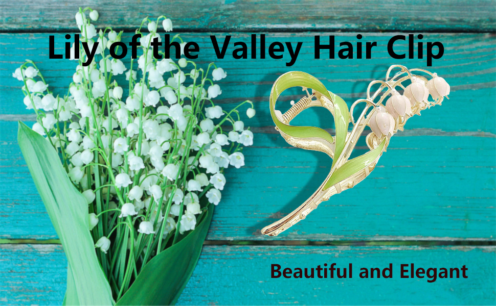 Lily of the Valley Hair Clip