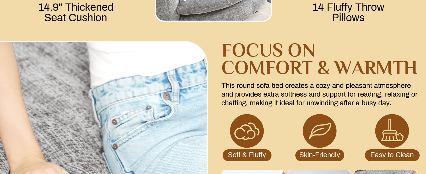 Oversized Round Cloud Couch