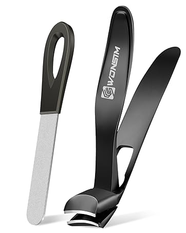 WONSIM Nail Clippers for Seniors Thick Nails