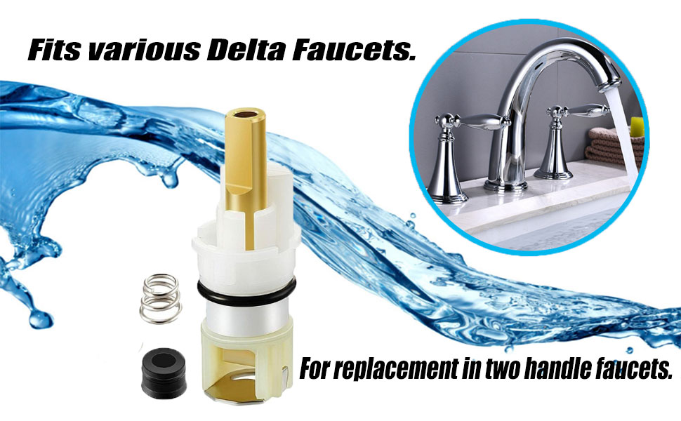 RP25513 Faucet Stem Replacement for Delta Faucet Kit Two Handle Faucets