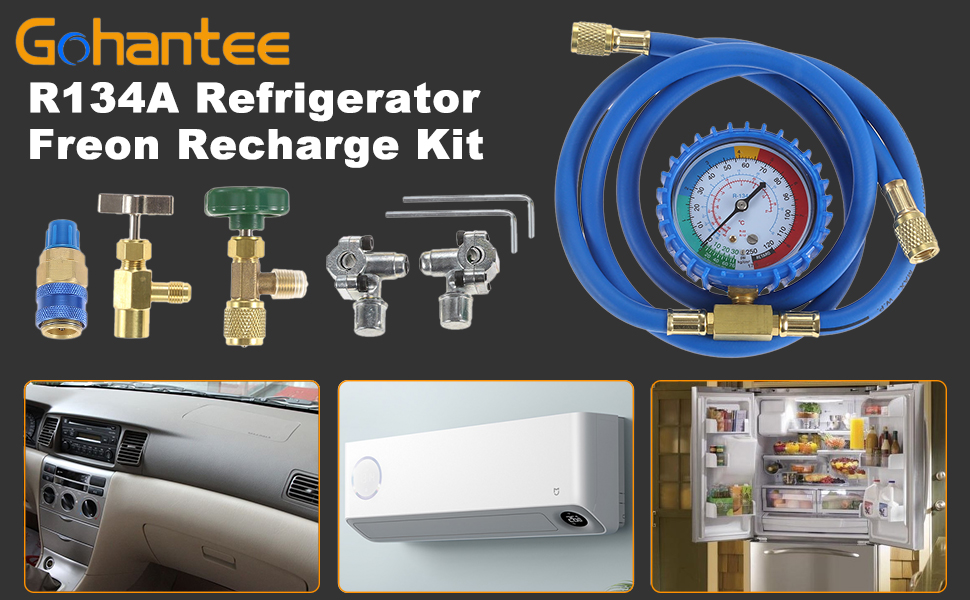 R134A Refrigerator Freon Recharge Kit R134A Charging Hose