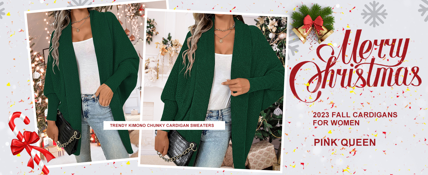 2023 Fall Cardigans for Women Trendy Kimono Chunky Cardigan Sweaters