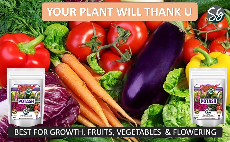 Sansar Green Potash Fertilizer Water Soluble For Speedup Plant Growth