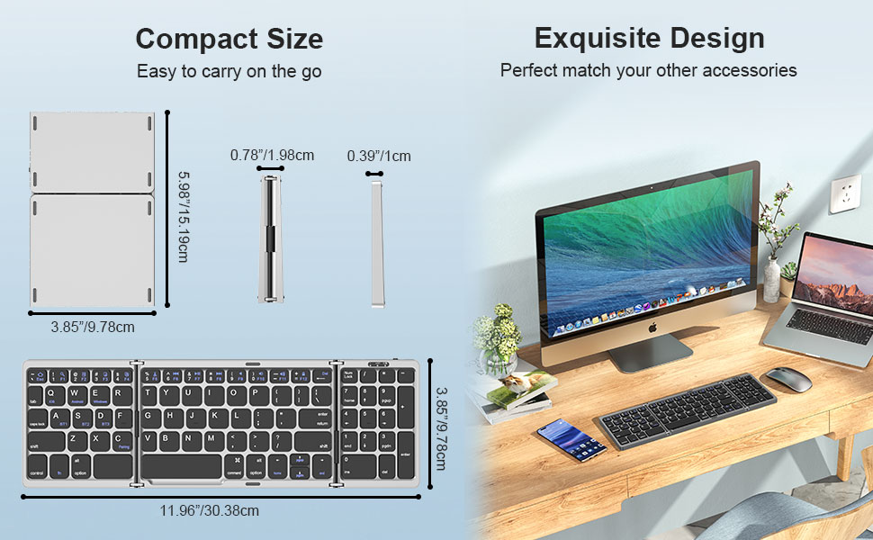 compact keyboard with delicate design