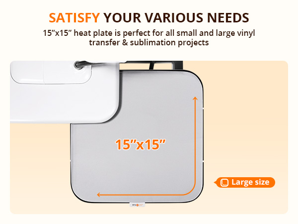 HTVRONT manual heat press machine - white