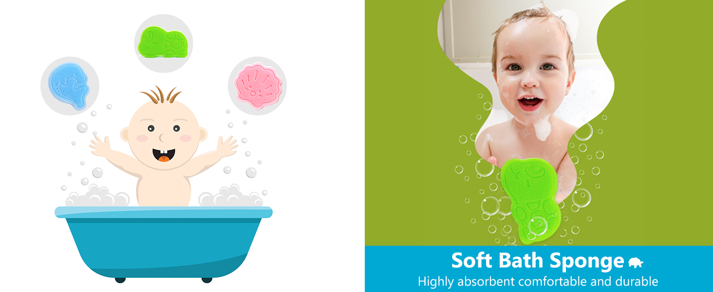DANCELF Baby Bath Sponge