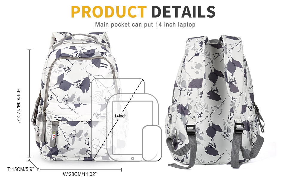 BOXSAM Lightweight Backpack for Men Women, Classic Basic