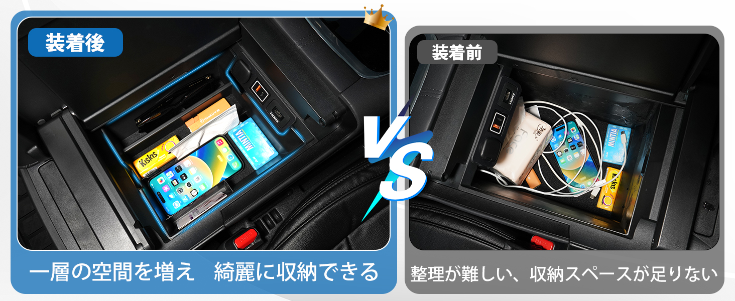 LIMSTYLE トヨタ アルファード40系 内蔵型コンソールボックス