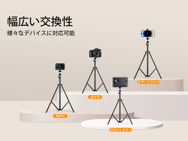 Amazon | プロジェクター スタンド 三脚 耐荷重2kg 360度回転 60