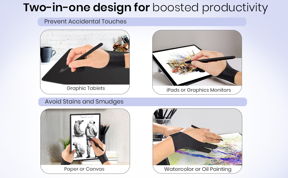 Prevents accidental touches and stains with a two-in-one design that boosts productivity.