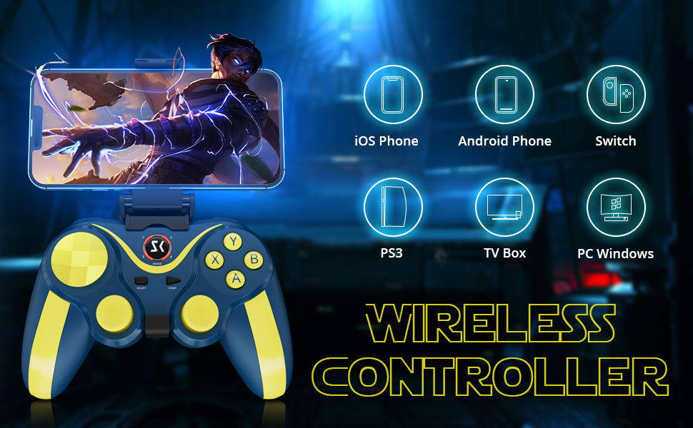 Mua Kujian Android Controller with Holder, Dual Vibration Bluetooth