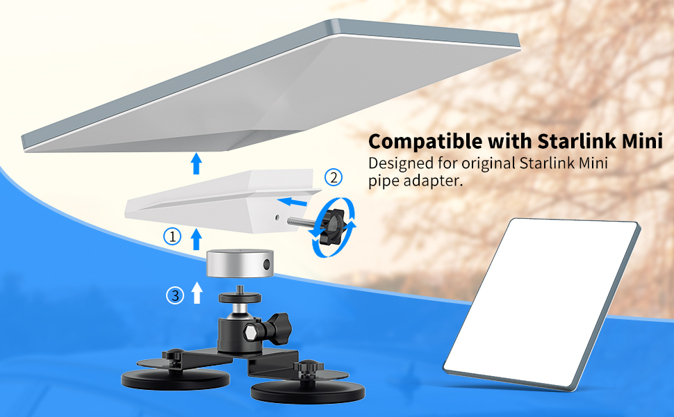 magnetic mini starlink holder