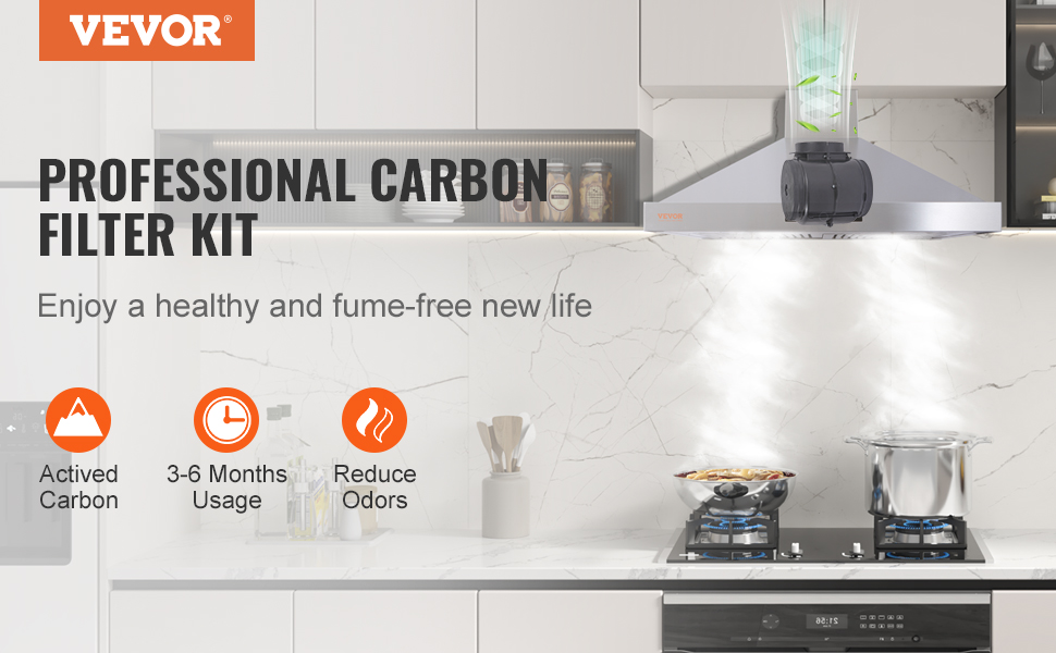 VEVOR Carbon Filter for Ductless Hoods, Range Hood Filter