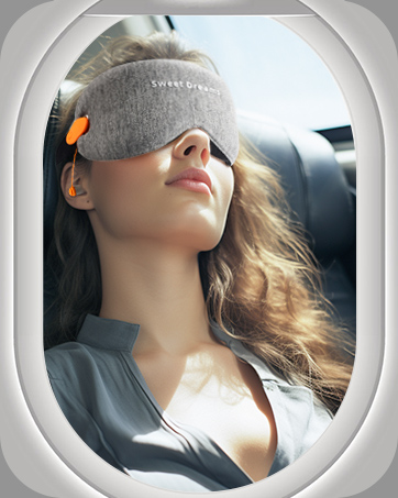3D Contoured Cup Sleep Eye Mask with Ear Plugs,Noise Canceling Sleeping Masks for Men Women